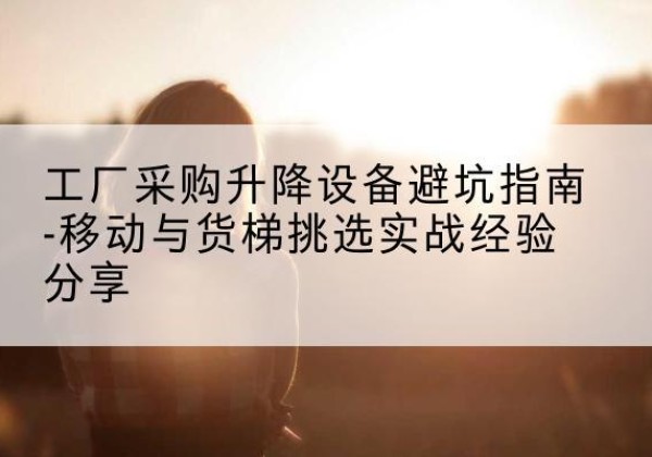 肥西移动式升降机怎么选-工厂采购升降设备避坑指南-移动与货梯挑选实战经验分享