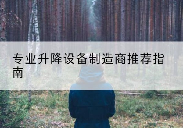 肥西电动剪叉升降平台厂家-专业升降设备制造商推荐指南